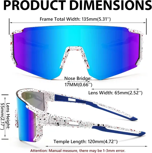 Miniatura 7 de FEISEDY Gafas de sol para niños, gafas de sol de béisbol juveniles, UV400, deportes, adolescentes, ciclismo, sombras para niños y niñas de 8 a 16