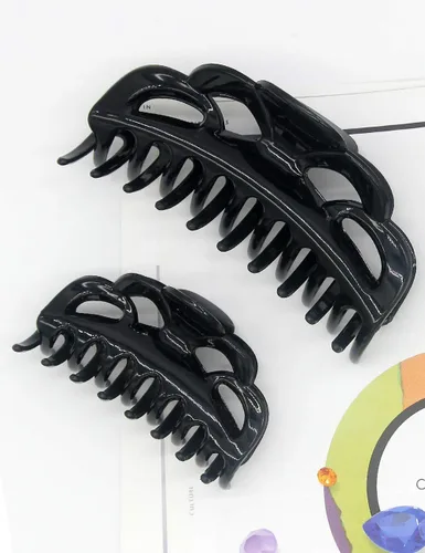Miniatura 7 de Pinzas para cabello grandes de plástico, para mujeres con cabello grueso