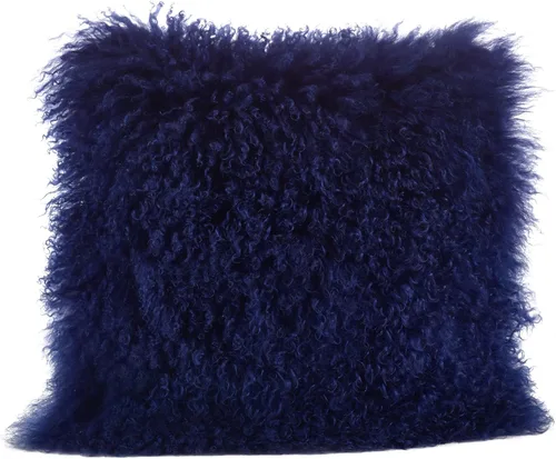 Miniatura 7 de Saro Lifestyle Almohada de piel de cordero mongol rellena de poliéster Gris
