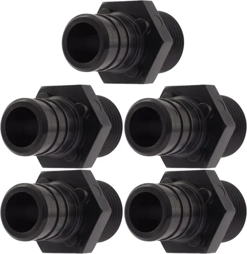 Miniatura 6 de SharkBite Adaptador de crimpado de polietileno MNPT de 1/2 x 1/2 pulgada, paquete de 5, tubo PEX, PE-RT, UP120A5