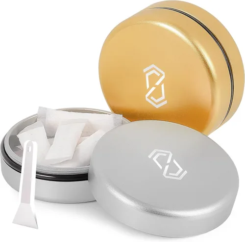OZCHIN Lata de metal para ZYN para Snus – 2 latas – Contenedor portátil hermético de aluminio sin olor, a prueba de olores, tapa de rosca, a prueba
