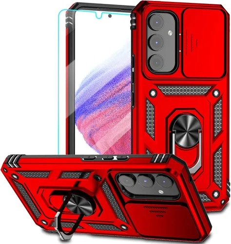 Miniatura 8 de Funda para Samsung Galaxy A54 5G, con protectores de pantalla y funda para cámara, [grado militar] 16 pies. Funda a prueba de caídas con función