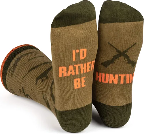 Lavley Calcetines de pesca y caza, regalo de broma para cazadores y pescadores, ideal para Navidad, Día del Padre o cumpleaños