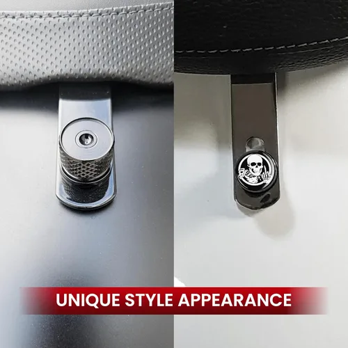 Miniatura 7 de Tornillo de perno de asiento de guardabarros moleteado inoxidable de 1/4 "-20 roscas compatible con Harley Sportster Dyna Softail Touring CVO Negro