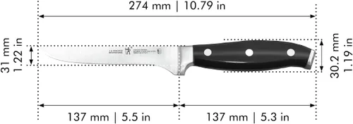 Miniatura 3 de HENCKELS Cuchillo deshuesador forjado Premio de 5.5 pulgadas, negro/acero inoxidable