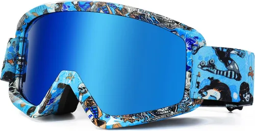 Miniatura 18 de AVV Gafas de motocicleta para hombres y mujeres – Gafas de motocross ATV resistentes al viento, gafas anti UV todoterreno para montar MTB Motocross