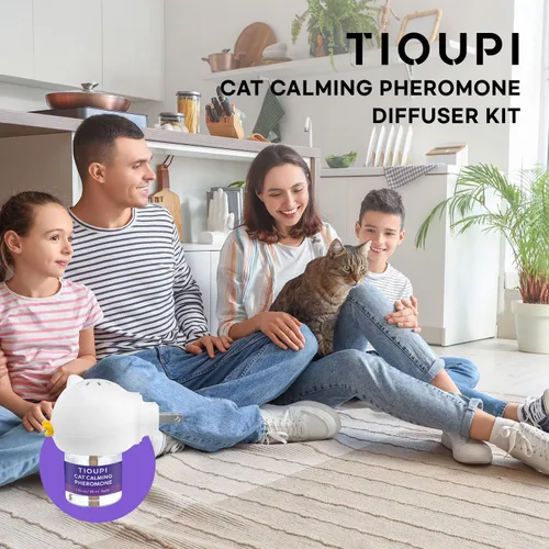 Miniatura 8 de Difusor calmante de feromonas para gatos: kit de 2 difusores y 2 recambios de valor superior - Difusor calmante para gatos ayuda a reducir arañazos