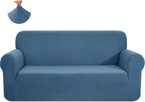 Miniatura 51 de CHUN YI - Funda elástica de 1 pieza para sillón grande, funda protectora suave de Jacquard con elastano, detalle de cuadros y parte inferior
