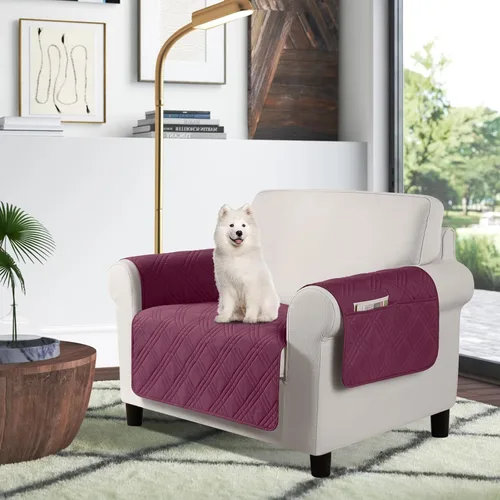 Miniatura 27 de TAOCOCO Fundas de sofá impermeables extragrandes para mascotas y perros con respaldo antideslizante, fundas para asientos de sofá con bolsillo
