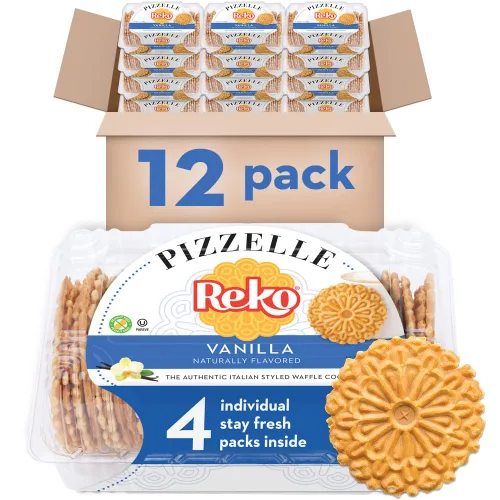 Miniatura 17 de Reko Pizzelle Galleta auténtica estilo italiano, arce, 7 onzas (paquete de 1)
