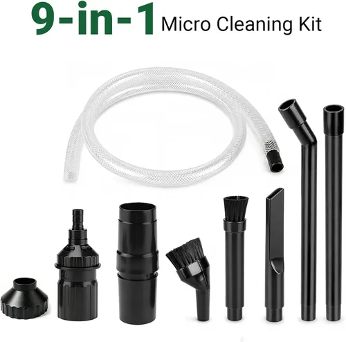 Miniatura 8 de EZ SPARES Kit de fijación para hendiduras, compatible con aspiradora de 1-1/4 pulgadas, micro herramientas de limpieza para teclado, grietas