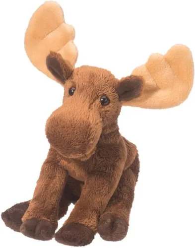 Douglas Sigmund - Animal de peluche de alce, suave y realista, juguete de vida silvestre del bosque, regalo de peluche para niños y coleccionistas,