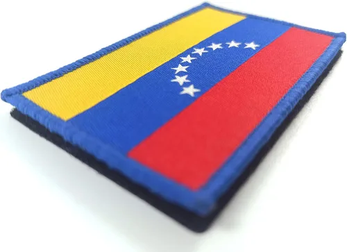 Miniatura 2 de Overdecor Parches militares tácticos con la bandera venezolana de Venezuela, cierre de , paquete de 2
