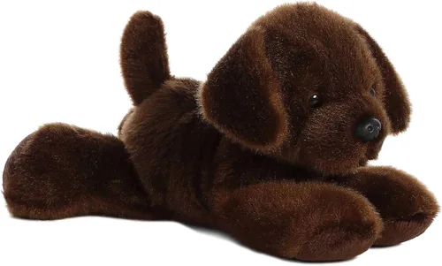 Aurora® Adorable Mini Flopsie™ Lil' Lucky™ - Animal de peluche - Facilidad juguetona - Compañeros atemporales - Marrón 8 pulgadas