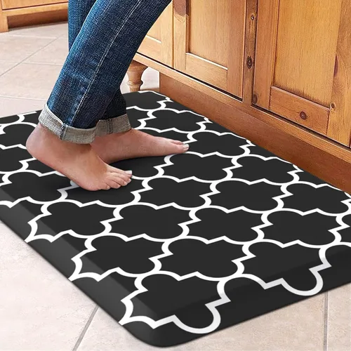 Miniatura 32 de WISELIFE - Tapete antifatiga para piso de 4/5 pulgadas, tapete de cocina antideslizante, impermeable, resistente, ergonómico, cómodo, duradero