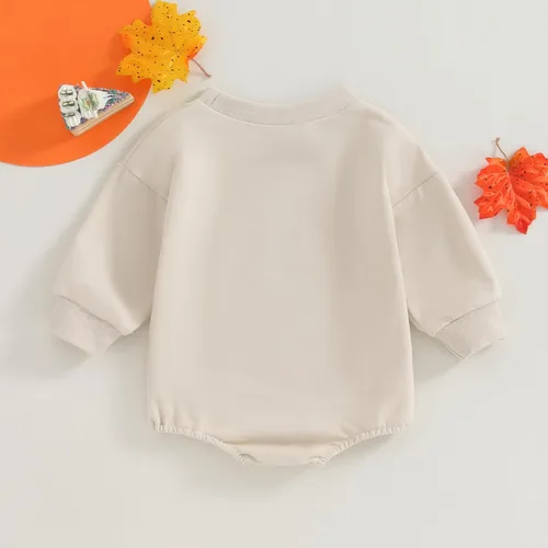 Miniatura 6 de FYBITBO Traje de Navidad para bebé niña y niño, sudadera de Papá Noel, enterizo, suéter para mi primera Navidad, otoño e invierno