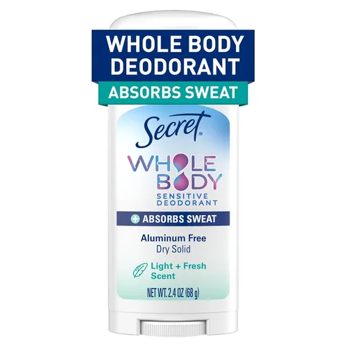 Miniatura 15 de Secret Desodorante para Todo el Cuerpo en Barra de Secado Rápido + Absorbe el Sudor para Mujeres, Ingredientes Naturalmente Derivados, Aroma