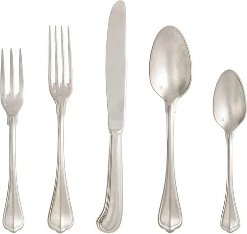 Miniatura 8 de FORTESSA Ashton - Cubiertos de acero inoxidable 18/10, ajuste de lugar de 5 piezas con cuchillo, tenedores y cucharas (servicio para 1), apto