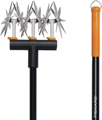 Miniatura 2 de Fiskars Cultivador giratorio telescópico – Herramienta de mano extensible de jardinería de 40 a 60 pulgadas – Herramienta de cultivador manual
