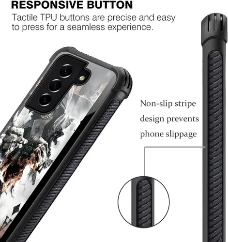 Miniatura 296 de CARLOCA Funda compatible con Samsung Galaxy S22 Ultra, diseño gráfico de Star Howling Wolfs Samsung Galaxy S22 Ultra, diseño gráfico, a prueba