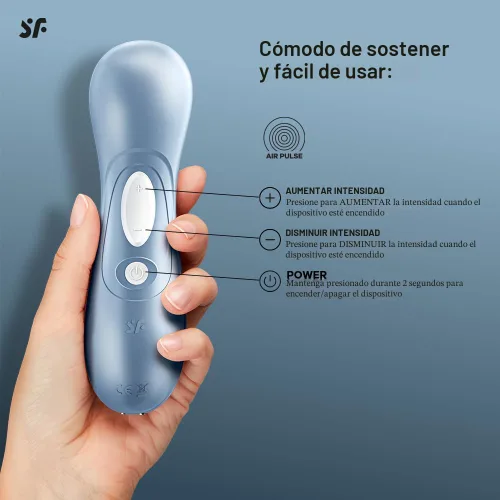 Miniatura 3 de Satisfyer Pro 2 - Estimulador clitoriano por pulso de aire, succión del clítoris sin contacto, tecnología de ondas de presión, resistente al agua