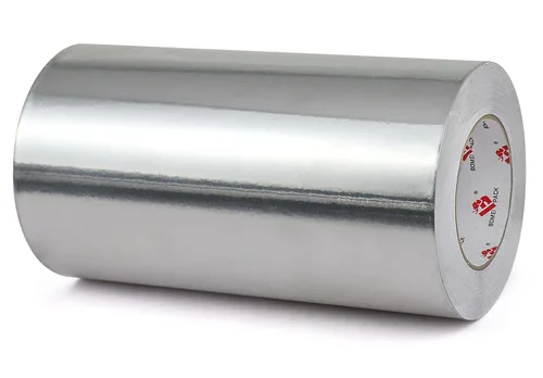 Miniatura 11 de BOMEI PACK Cinta de lámina de aluminio, cinta de conducto de metal resistente, cinta plateada de alta temperatura, perfecta para sellar y reparar