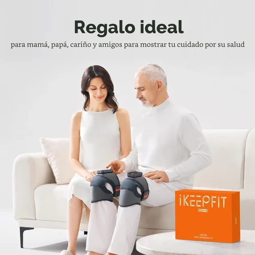 Miniatura 5 de IKEEPFIT - Masajeador de rodilla inalámbrico con calor y vibración para alivio del dolor, MAXwarm 4.0 [2025 Actualizado] - Rodillera eléctrica