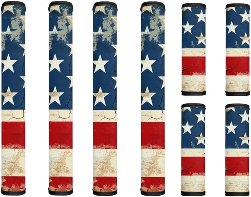 Miniatura 17 de America250 Refrigerator Door Handle Covers Set of 8 Fridge Oven Dishwasher Kitchen Appliance Protector for 250 Years of American Independence Get