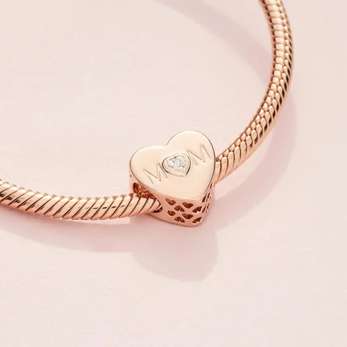 Miniatura 4 de PANDORA Corazón madre circonita cúbica transparente Metal Circonita cúbica