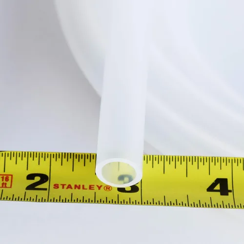 Miniatura 2 de Tubo de silicona pura - 3/8" ID x 1/2" OD - Tubo de manguera de alta temperatura sin torceduras 500F (5 pies)