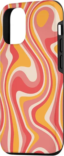 Miniatura 2 de iPhone 12/12 Pro Retro Groovy Liquid Swirl Hippie 70's 80's Psychedelic Phone Case