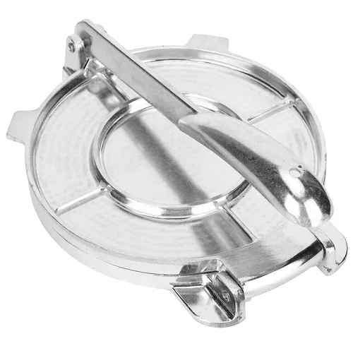 Miniatura 8 de Prensa de tortilla de hierro fundido de 8.7 pulgadas, prensa de masa de pastelería plegable, herramienta de cocina para hacer tacos, burritos, pan
