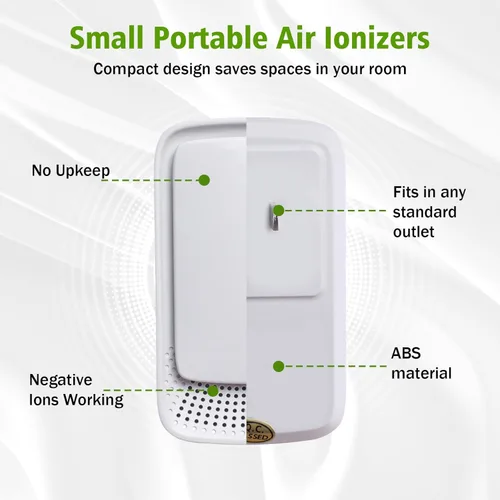 Miniatura 6 de Ionizadores de aire enchufables para el hogar, paquete de 4, purificador de aire de iones negativos para el hogar, dormitorio, oficina, sala