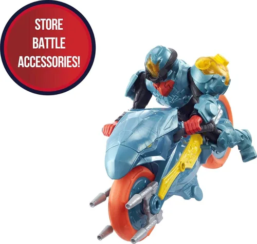 Miniatura 3 de Masters of the Universe He-Man y la figura de acción + vehículo basado en series animadas, personajes de batalla articulados, regalo para 4 años