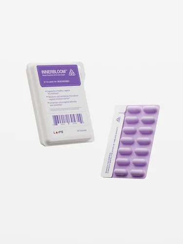 LAIFE Probióticos vaginales para mujeres, equilibrio de pH, suplemento de salud vaginal, apoyo de bienestar femenino con prebióticos y extracto de