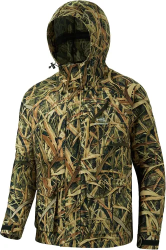 Miniatura 28 de BASSDASH Walker - Chaquetas transpirables e impermeables para pesca y caza con tela exterior silenciosa para hombres y mujeres en 7 tamaños