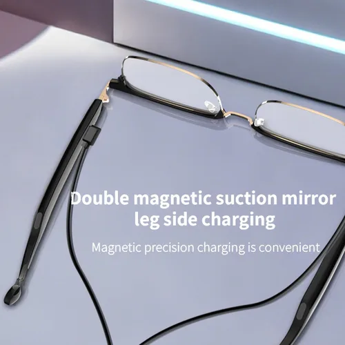 Miniatura 5 de Lentes inteligentes de audio Bluetooth, lentes de sol fotocromáticos para hombres y mujeres, micrófono y altavoces con sonido de oído abierto