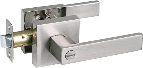Miniatura 73 de NEWBANG Manija de palanca de puerta sólida con acabado negro mate