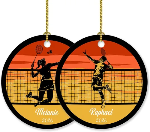 Miniatura 8 de Adorno personalizado de tiro con arco de Navidad 2025, adorno de Navidad con arco y flecha, regalo con nombre de arquero, año, adorno de jugador