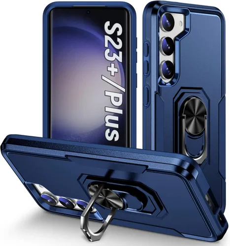 Miniatura 18 de Funda protectora diseñada para Galaxy S23 con soporte, a prueba de caídas militares, a prueba de golpes, a prueba de polvo, para Samsung S23, rosa