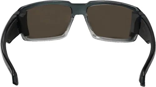 Miniatura 3 de BOMBER BG114ICE - Gafas de sol polarizadas para hombre, marco ahumado de cristal de 2 tonos con espejo azul hielo, lentes de seguridad polarizadas