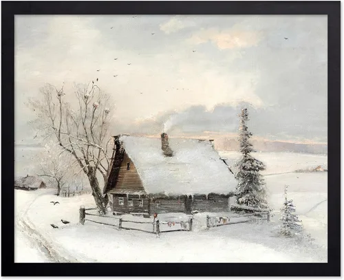 Miniatura 93 de Poster Master Póster vintage The Beginning Of Spring – Impresión retro de invierno – Arte de nieve – Arte de paisaje – Regalo para hombres y mujeres