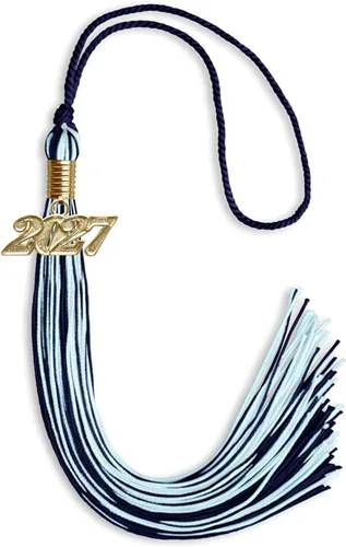 Miniatura 72 de Endea Graduation - Borla de doble color mixto con fecha dorada (negro/dorado antiguo, 2021)