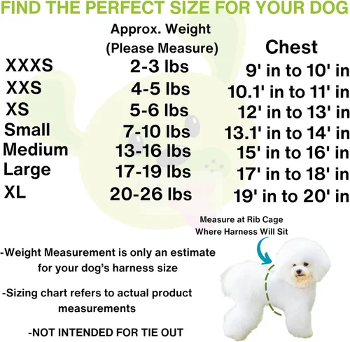 Miniatura 6 de EcoBark Arnés para perro – Arneses ecológicos para perros XXS, XS y pequeños – Chaleco de cuerpo pequeño reflectante y ajustable – Arnés de malla