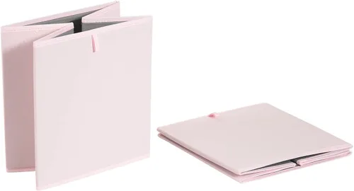 Miniatura 4 de Amazon Basics Contenedores organizadores de cubos, cestas de almacenamiento plegables para estantes, rosa peonía, paquete de 6, 13 x 15 x 13 pulgadas