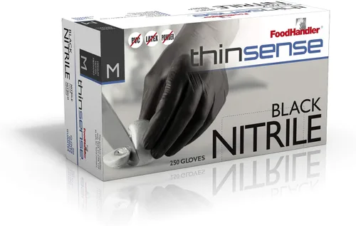 Miniatura 11 de FoodHandler 103-TS12-BLK FoodHandler thinsense nitrilo SM negro (paquete de 1000)