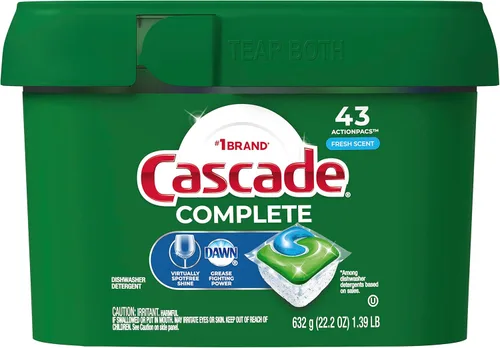 Miniatura 16 de Cascade Cápsulas completas para lavavajillas, detergente para lavavajillas, tabletas de detergente para platos, frescas, 103