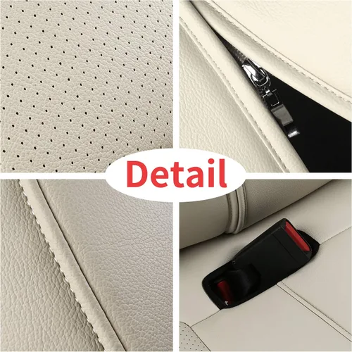 Miniatura 6 de Funda INCH EMPIRE para asiento de coche, ajuste personalizado para Tesla Model 3, protector de cojín de asiento de cuero sintético para 2017 2018