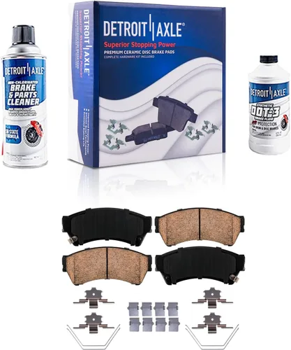 Miniatura 72 de Detroit Axle - Pastillas de freno de cerámica delanteras Reemplazo de pinza de freno derecha para Dodge Ram 1500 Dakota, Ram 1500 Classic - Juego