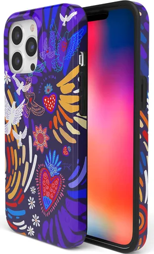 Miniatura 3 de Funda para iPhone 14 Pro Max Casely Viva La Vida Collage de Frida Kahlo Diseño Clásico Ultradelgado Compatible con MagSafe